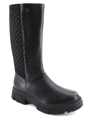 Bota abajo de la rodilla Alhelies de piel para mujer Bota abajo de la rodilla Alhelies de piel para mujer