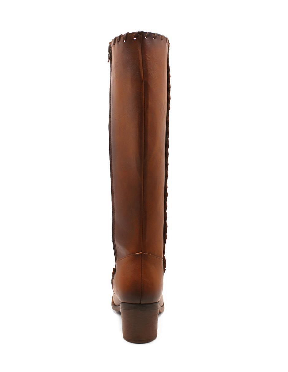 Bota abajo de la rodilla Rbcollection de piel para mujer
