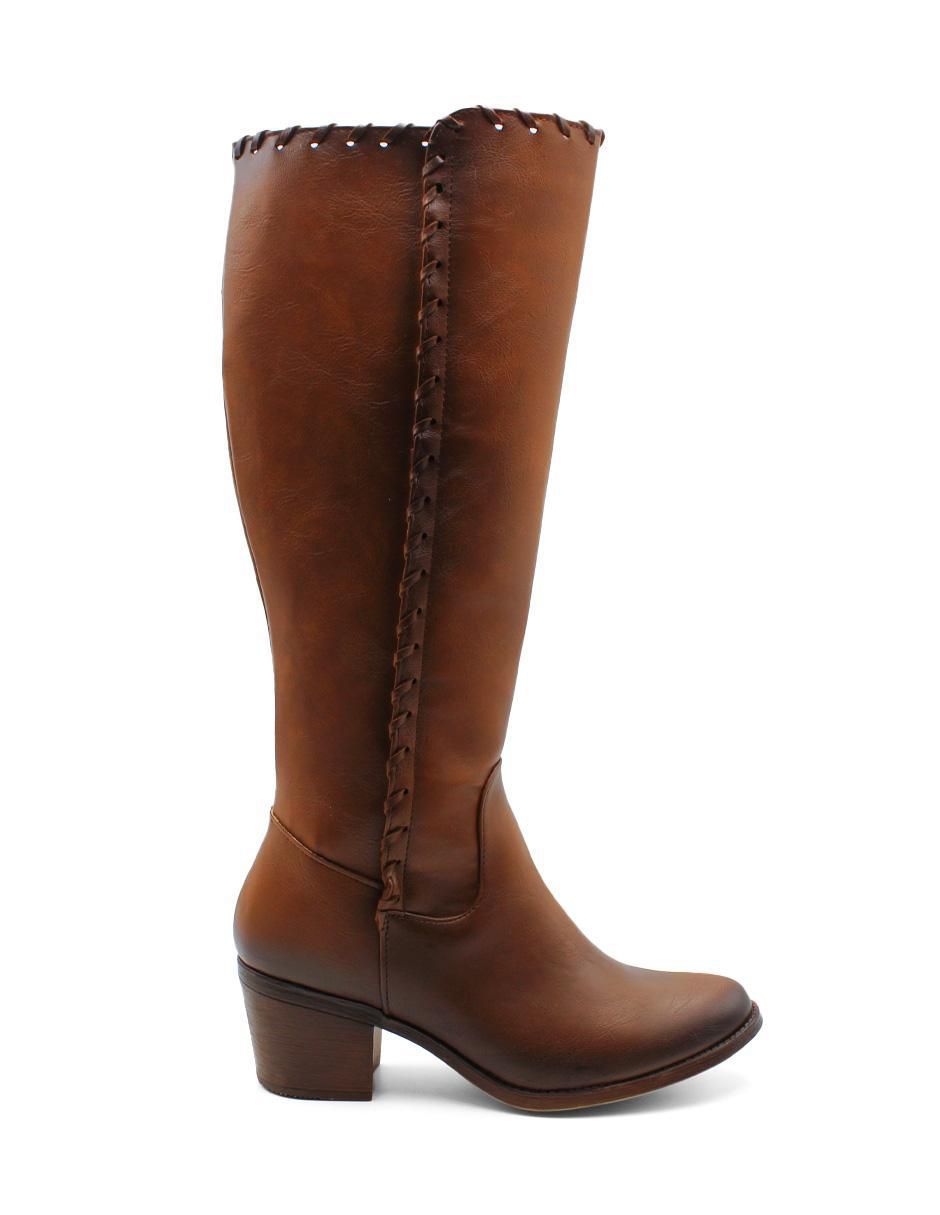 Bota abajo de la rodilla Rbcollection de piel para mujer