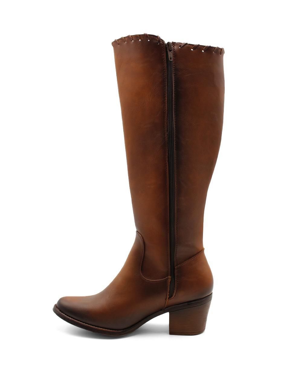 Bota abajo de la rodilla Rbcollection de piel para mujer