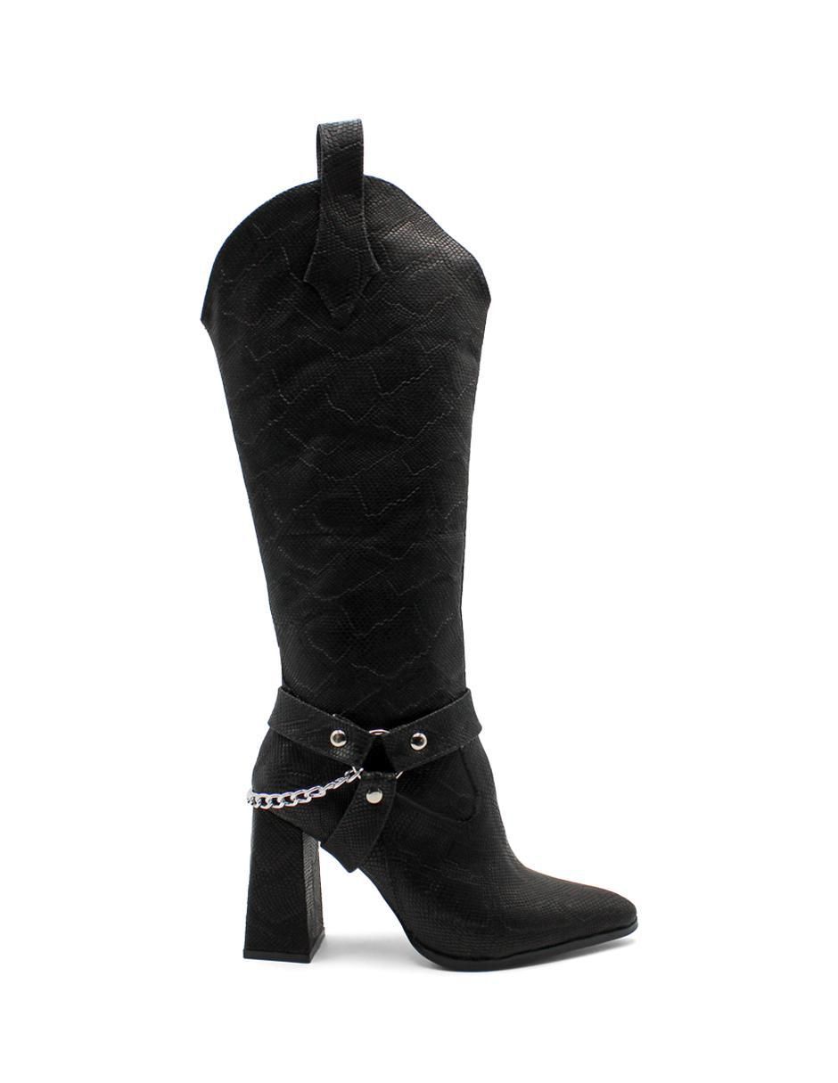 Bota abajo de la rodilla Rbcollection de piel para mujer