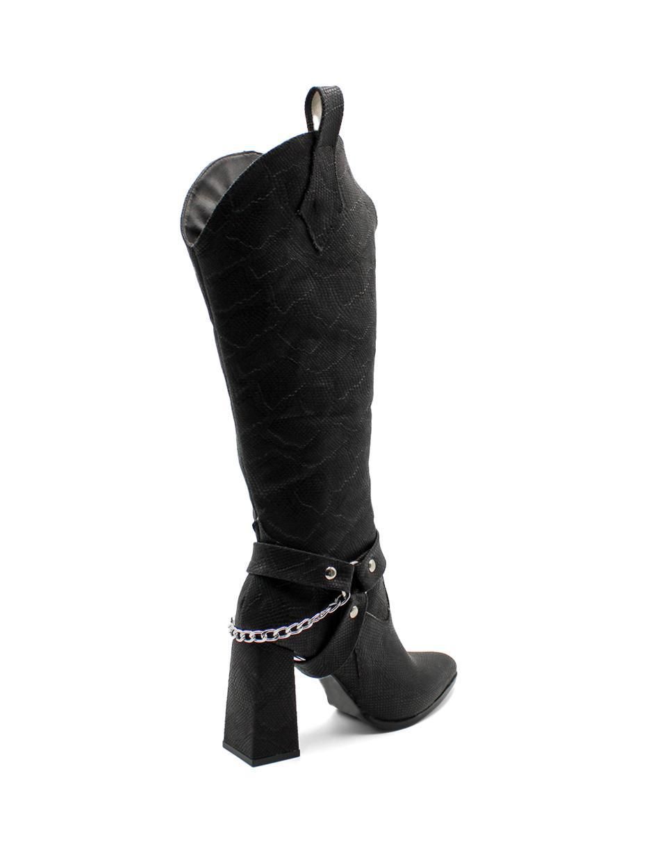 Bota abajo de la rodilla Rbcollection de piel para mujer