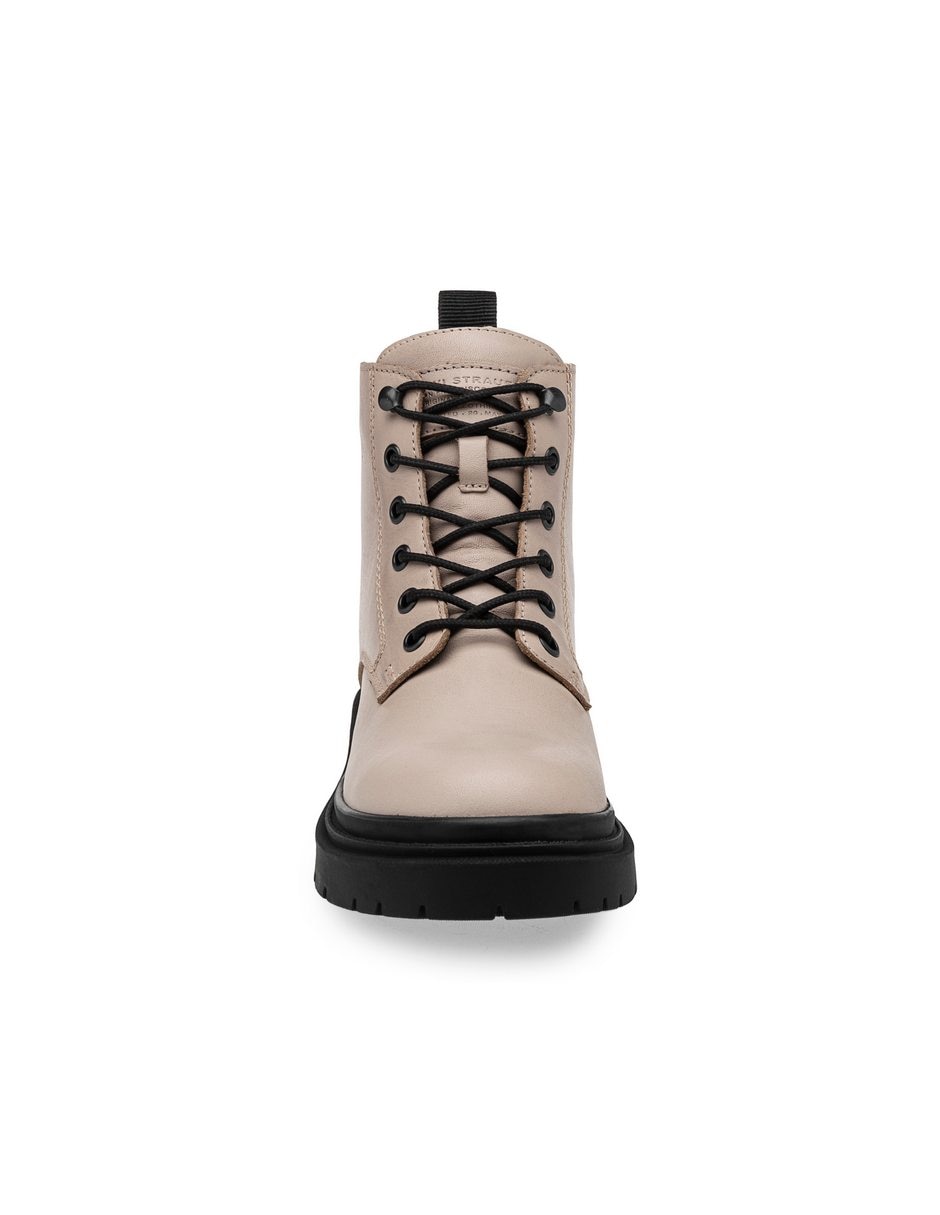 Bota arriba del tobillo de piel para mujer