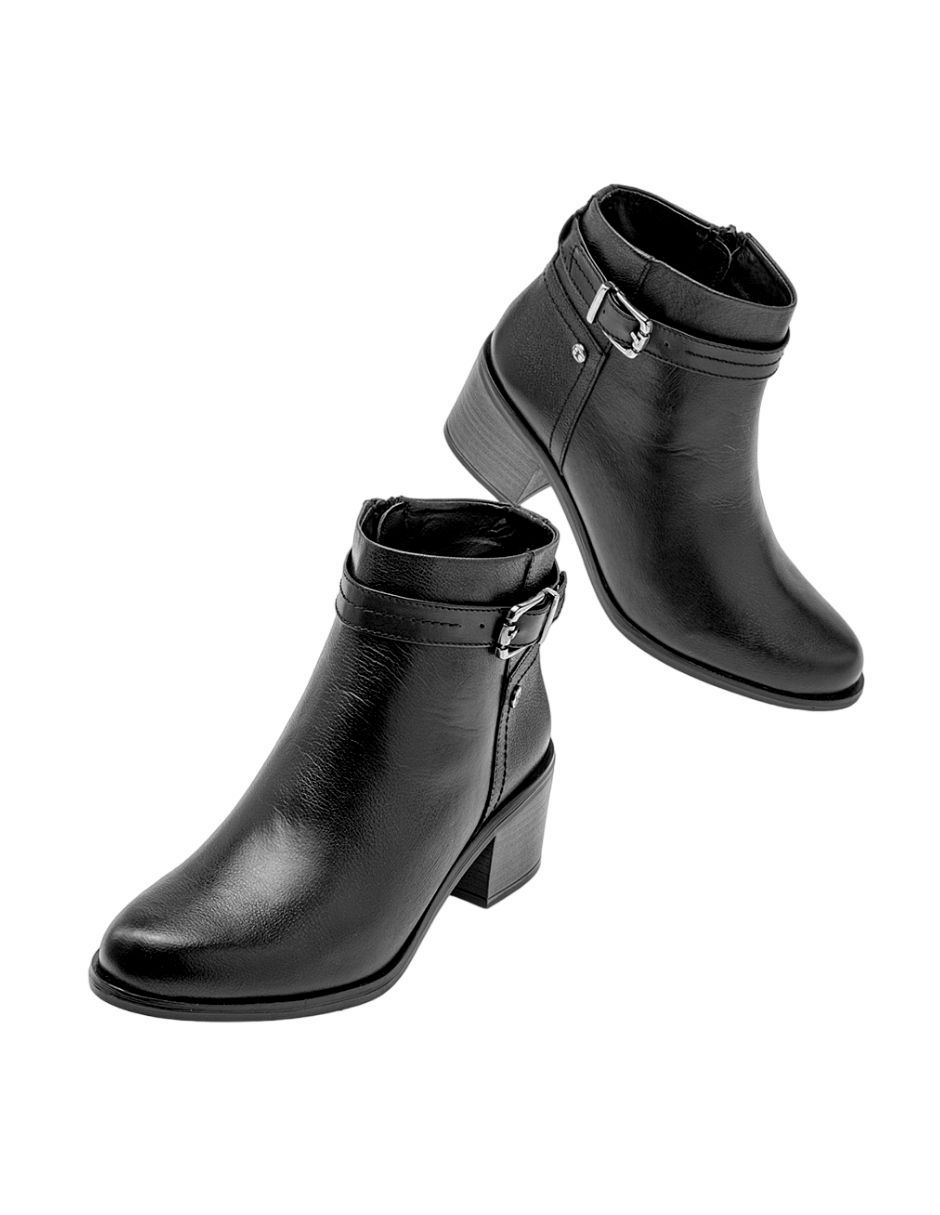 Botín al tobillo Principessa de piel para mujer