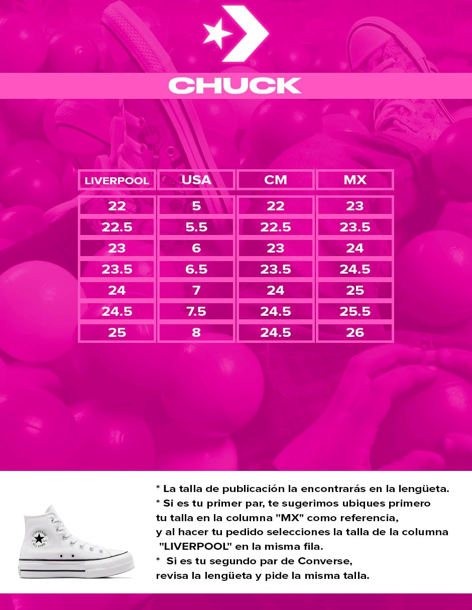 Tenis CTAS LIFT HI para mujer 6