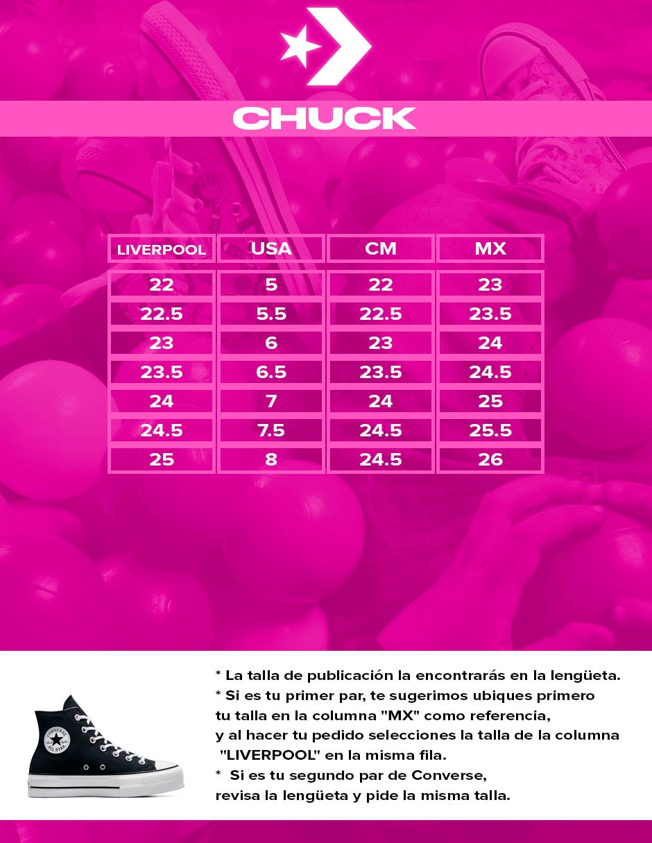 Tenis CTAS LIFT HI para mujer 6