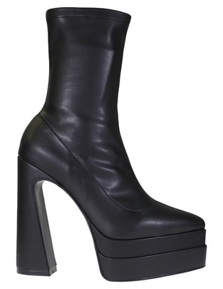 Bota arriba del tobillo de piel para mujer Bota arriba del tobillo de piel para mujer