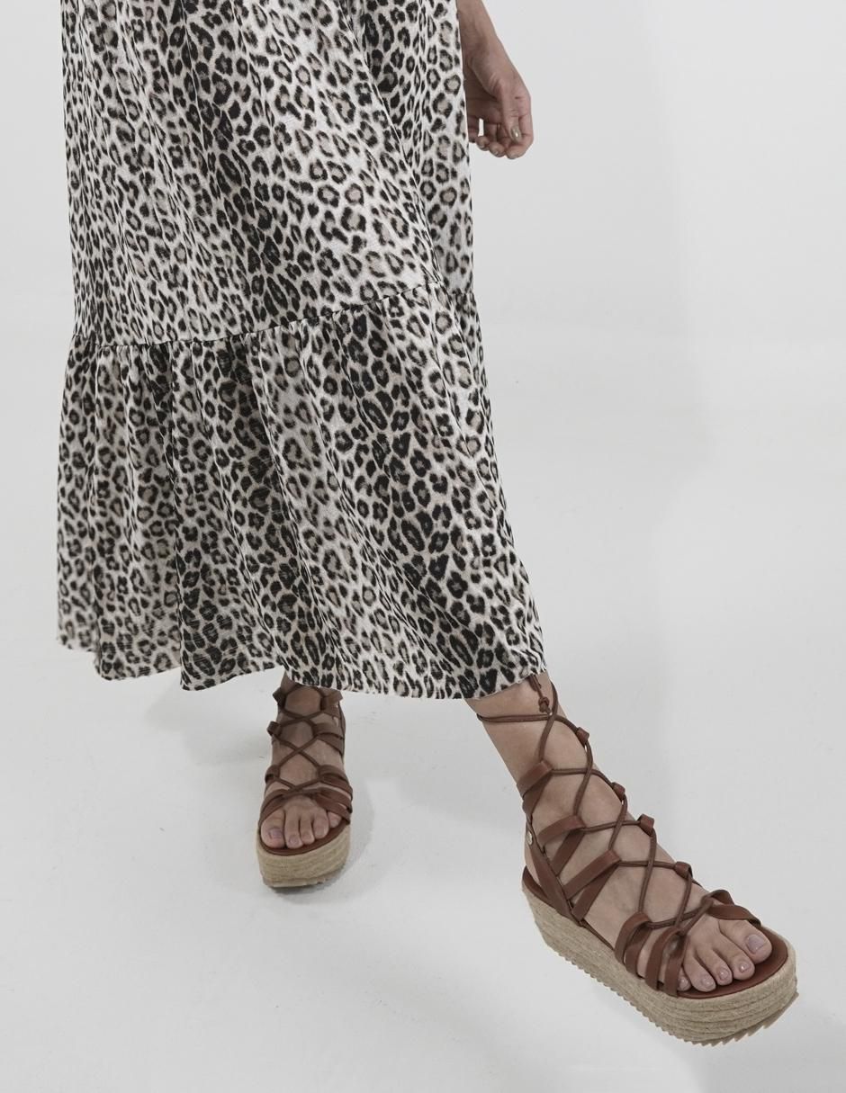 Sandalia Camel para mujer 2