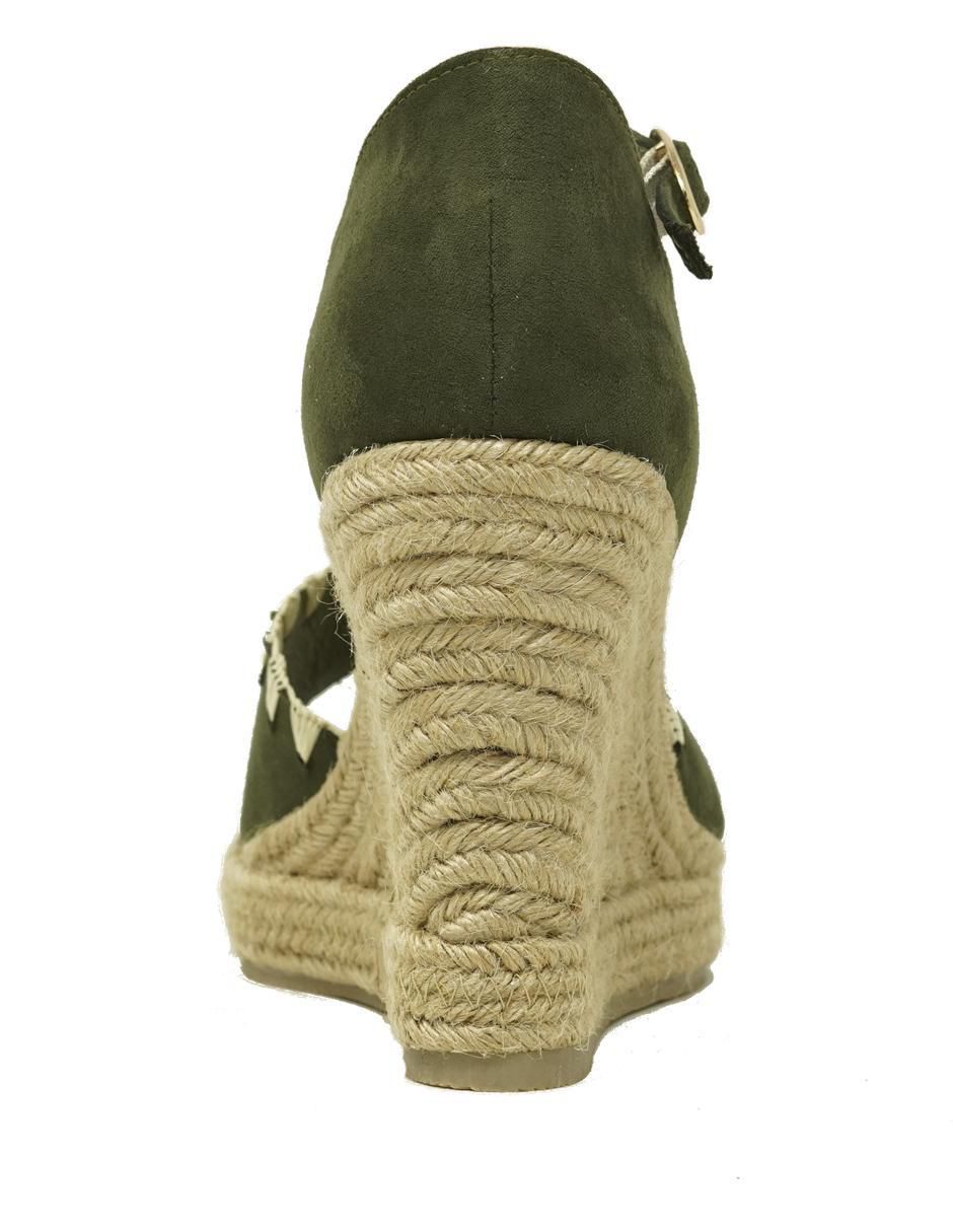 Alpargata para mujer Militar 4