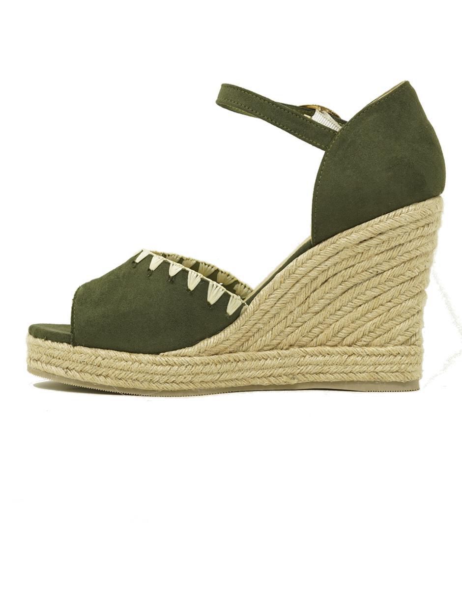 Alpargata para mujer Militar 3