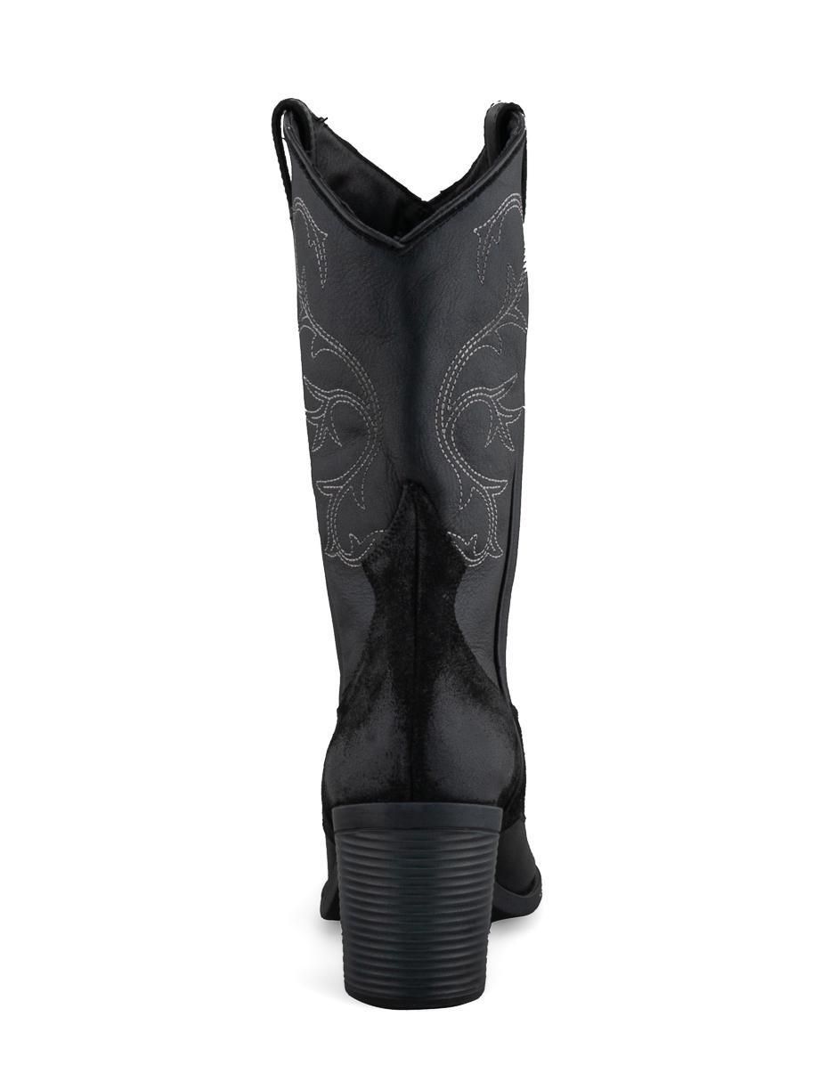 Bota arriba del tobillo de piel para mujer 3