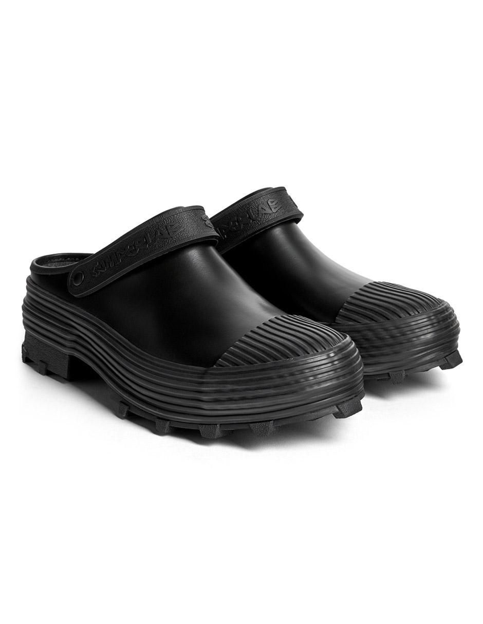 Zueco Traktori de piel para mujer 5