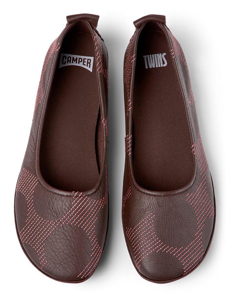 Balerinas Tws de piel para mujer 5