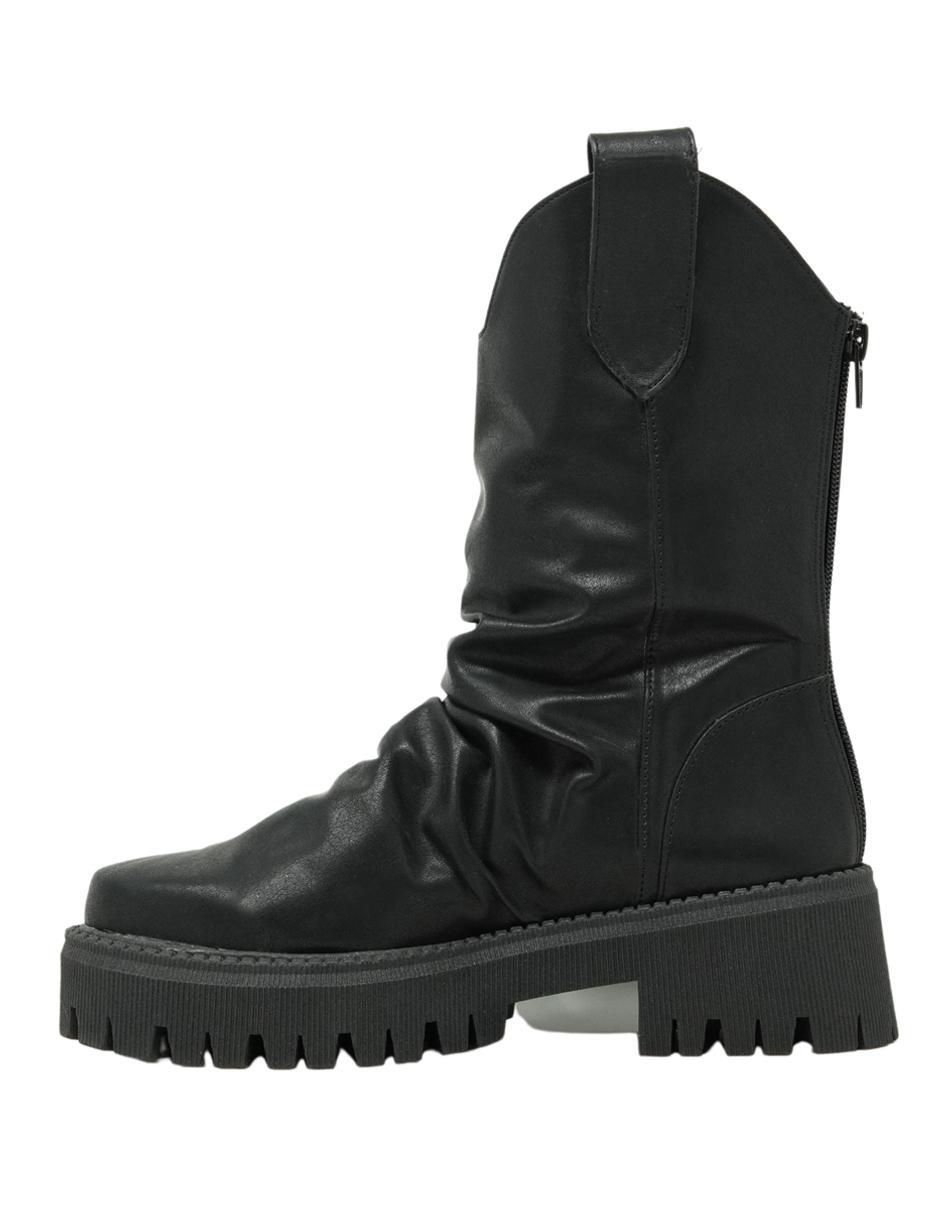 Bota arriba del tobillo La Mala Track de piel para mujer