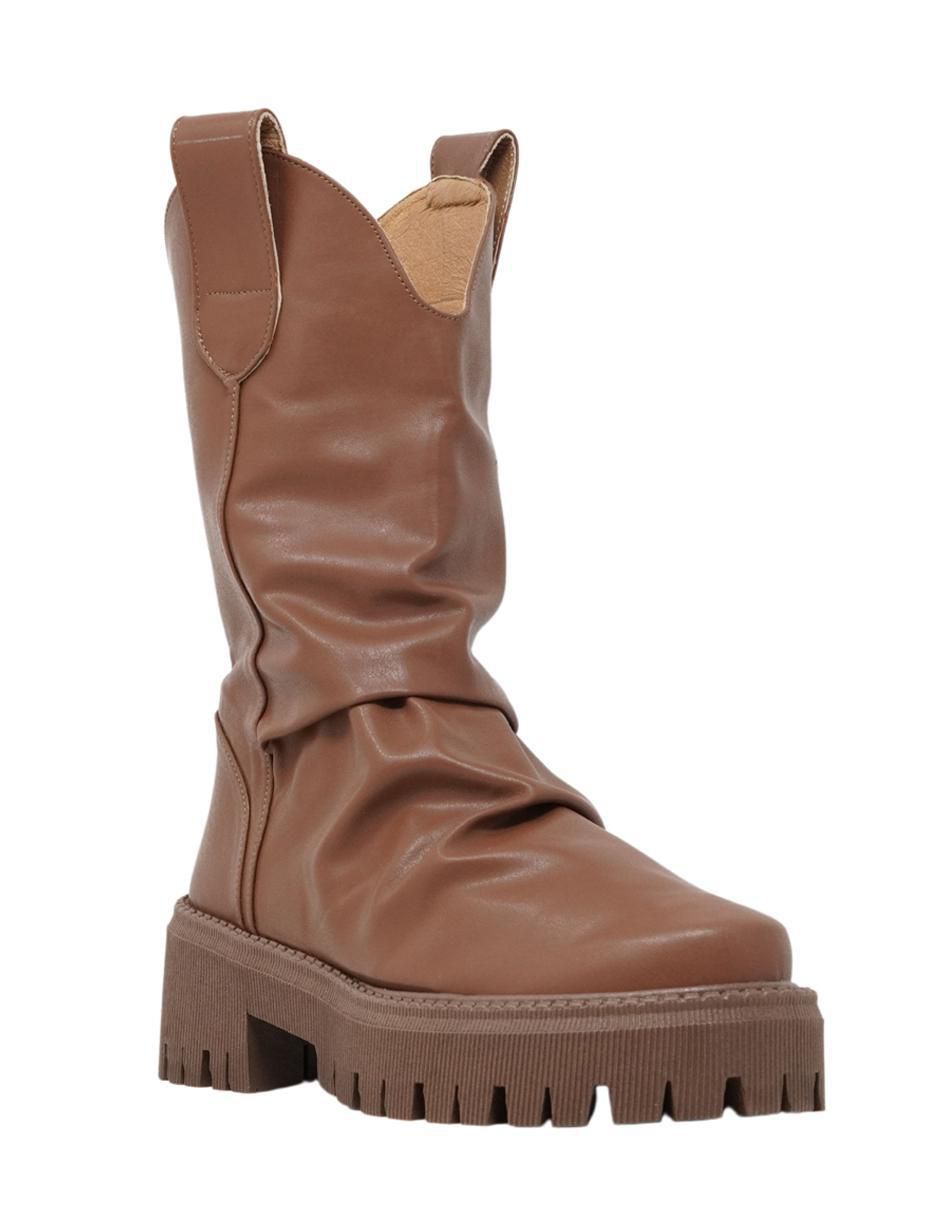 Bota arriba del tobillo La Mala Track de piel para mujer