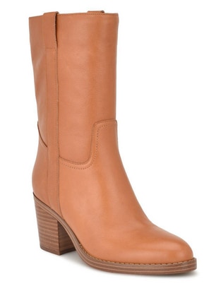 Bota arriba del tobillo de piel para mujer