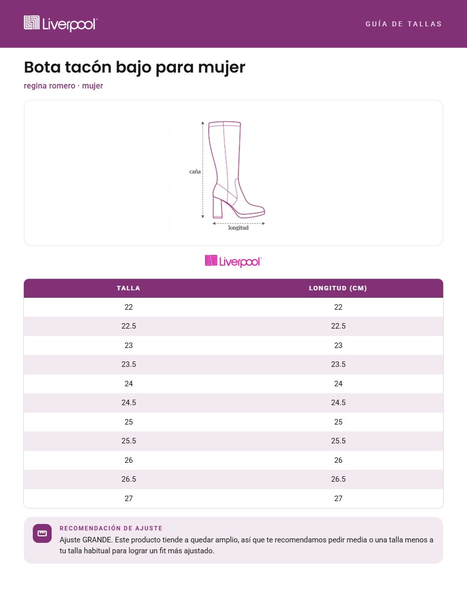 Bota abajo de la rodilla regina romero para mujer 6