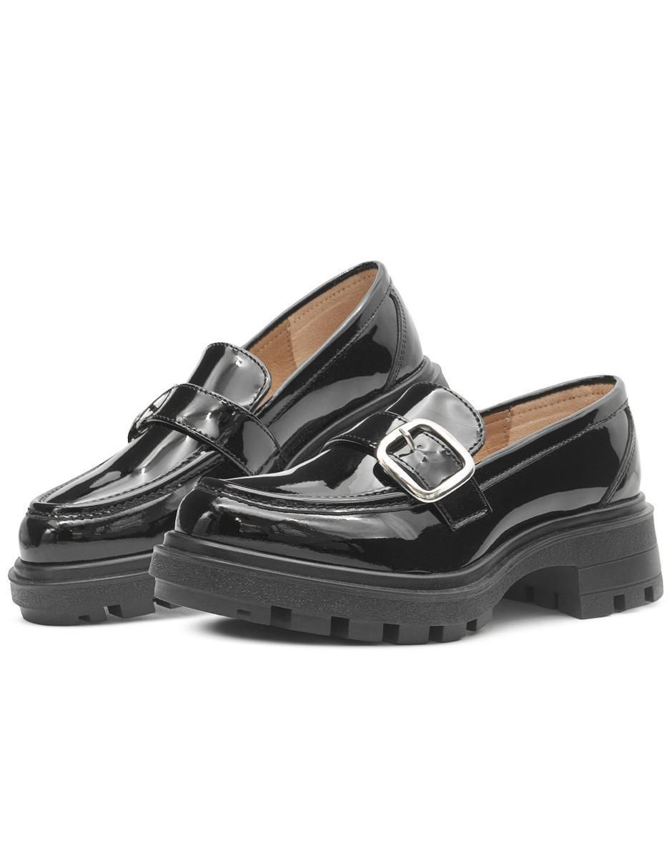 Zapato Chunky de charol para mujer 2