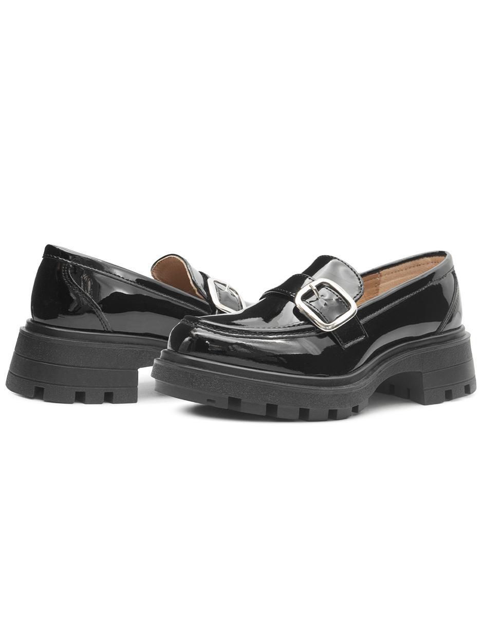 Zapato Chunky de charol para mujer 3