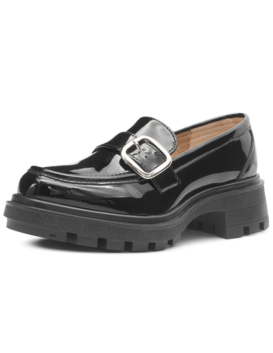 Zapato Chunky de charol para mujer 4