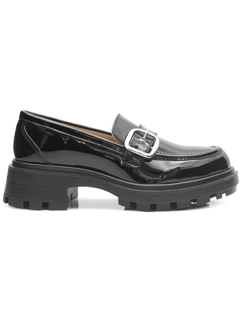 Zapato Chunky de charol para mujer 5