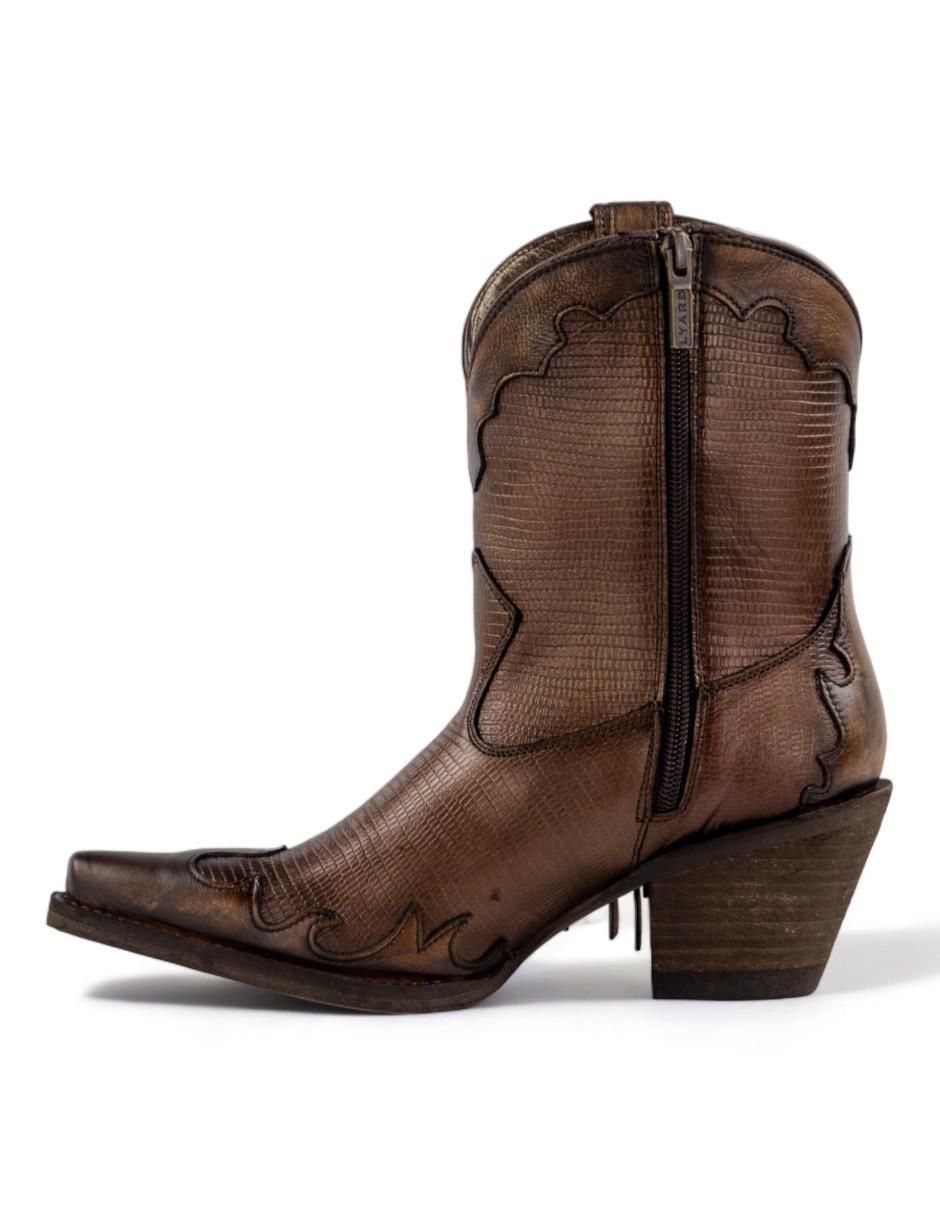 Bota arriba del tobillo Lyard de piel para mujer