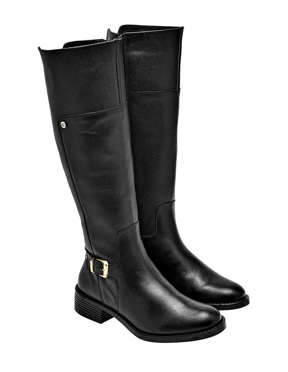 Bota abajo de la rodilla Principessa de piel para mujer