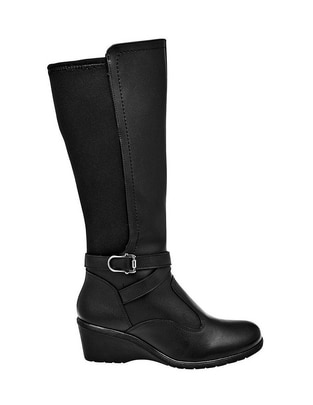 Bota abajo de la rodilla Green Love de piel para mujer
