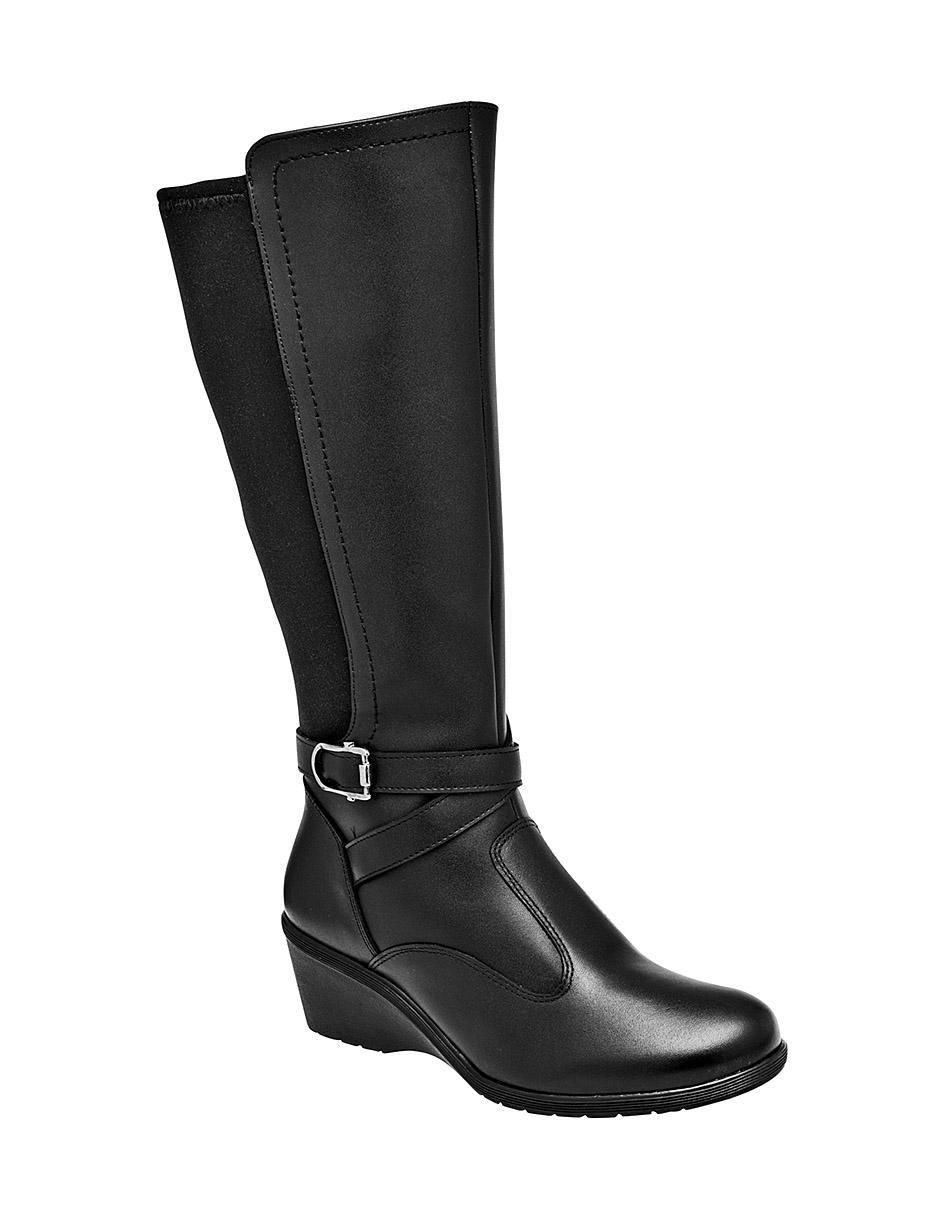Bota abajo de la rodilla Green Love de piel para mujer