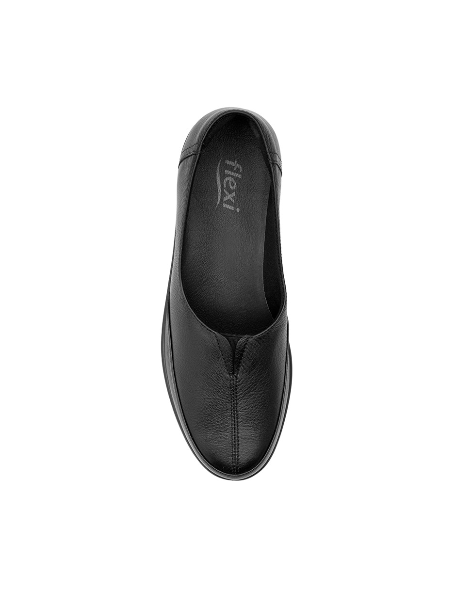 Mocasín Flexi de piel para mujer