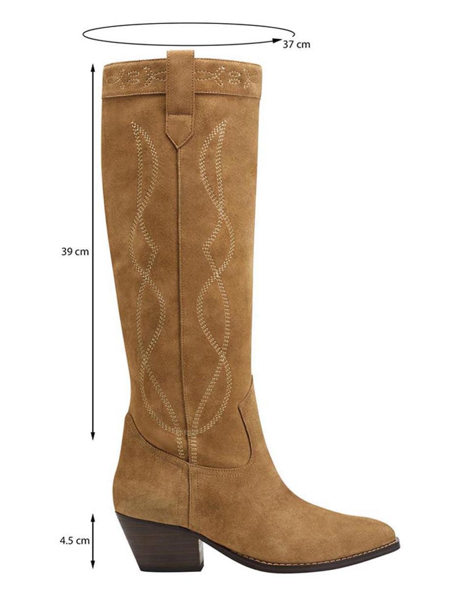 Bota abajo de la rodilla Mledania de piel para mujer 6