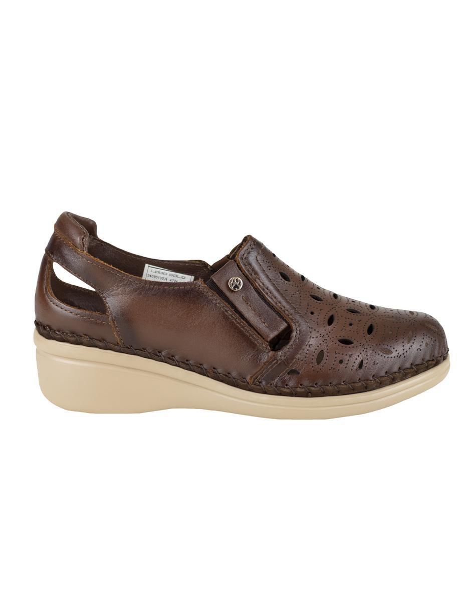 Zapato lobo solo de piel para mujer