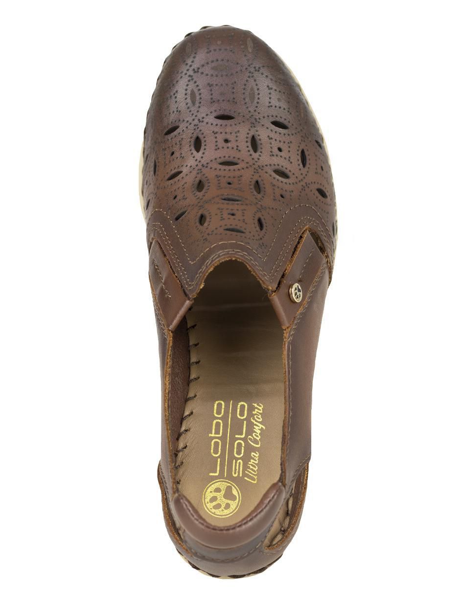 Zapato lobo solo de piel para mujer