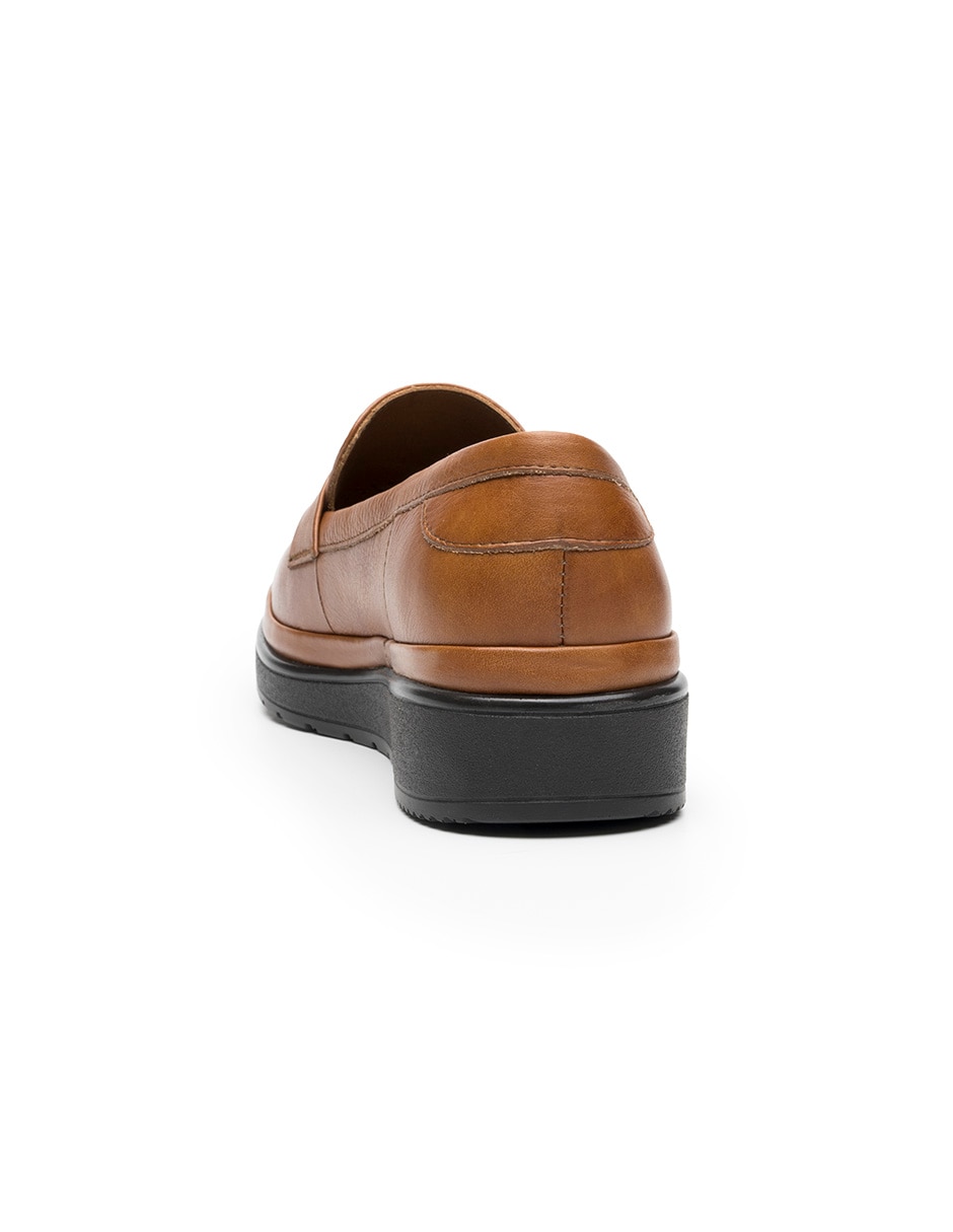 Mocasín de piel para mujer