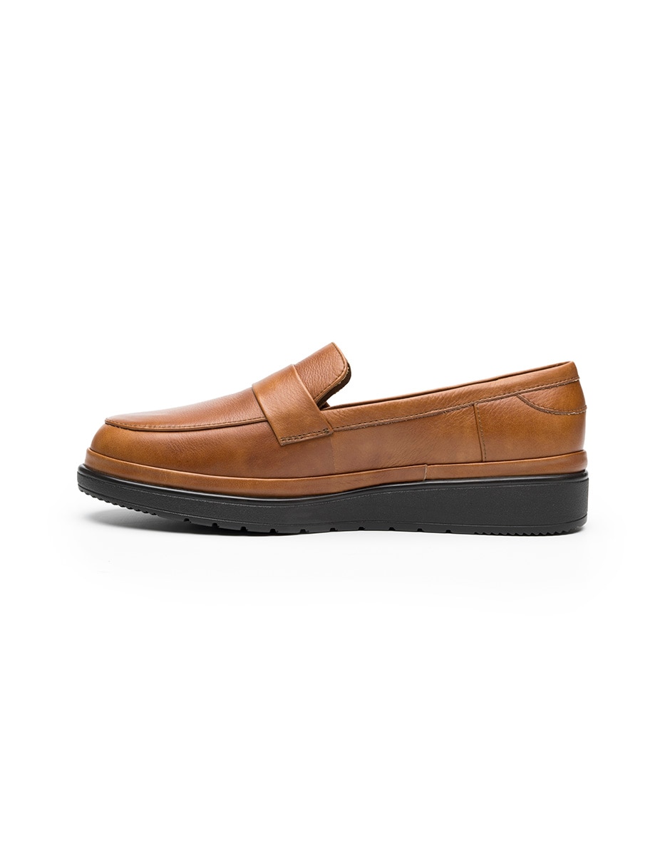 Mocasín de piel para mujer