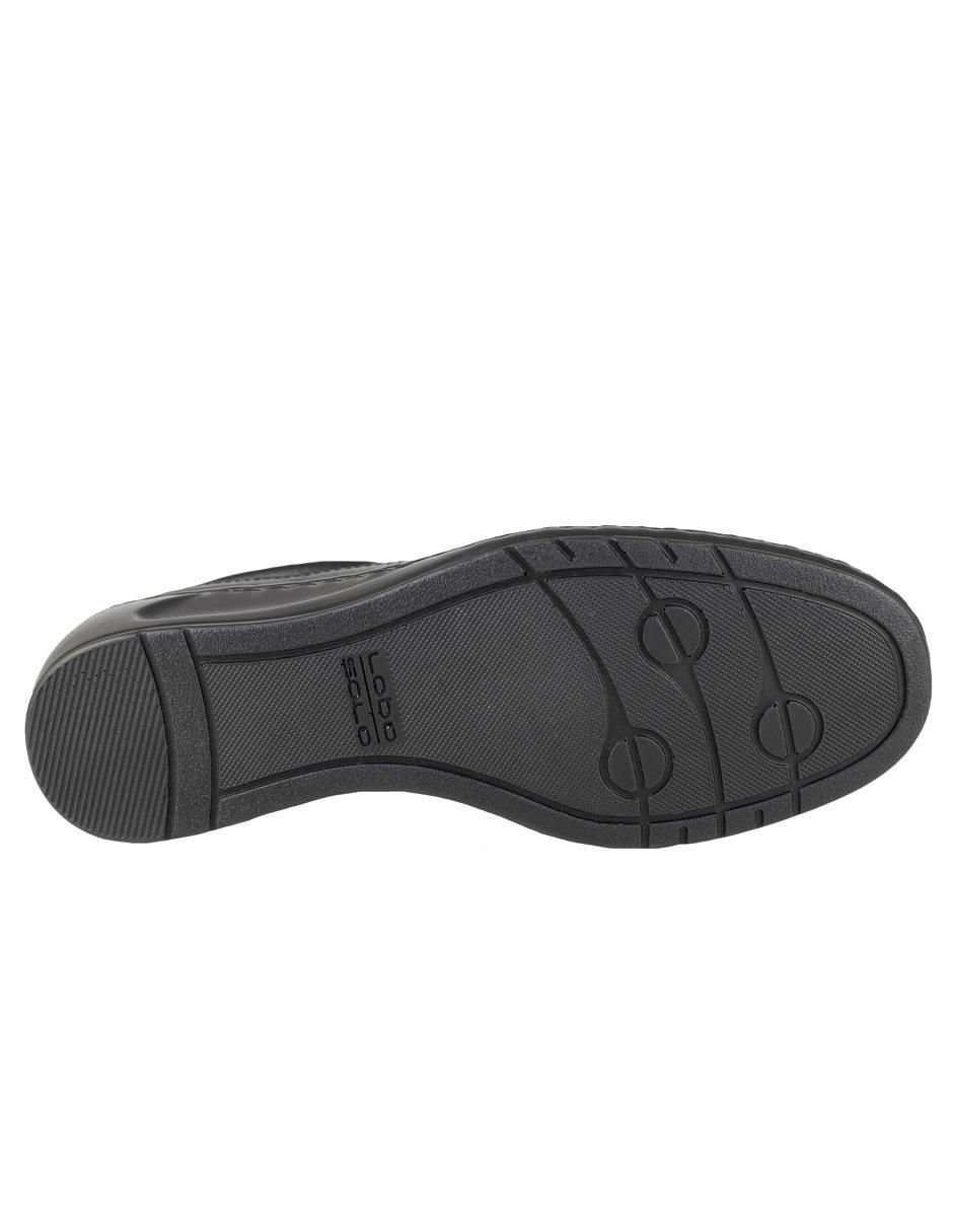 Zapato de plataforma lobo solo punta redonda