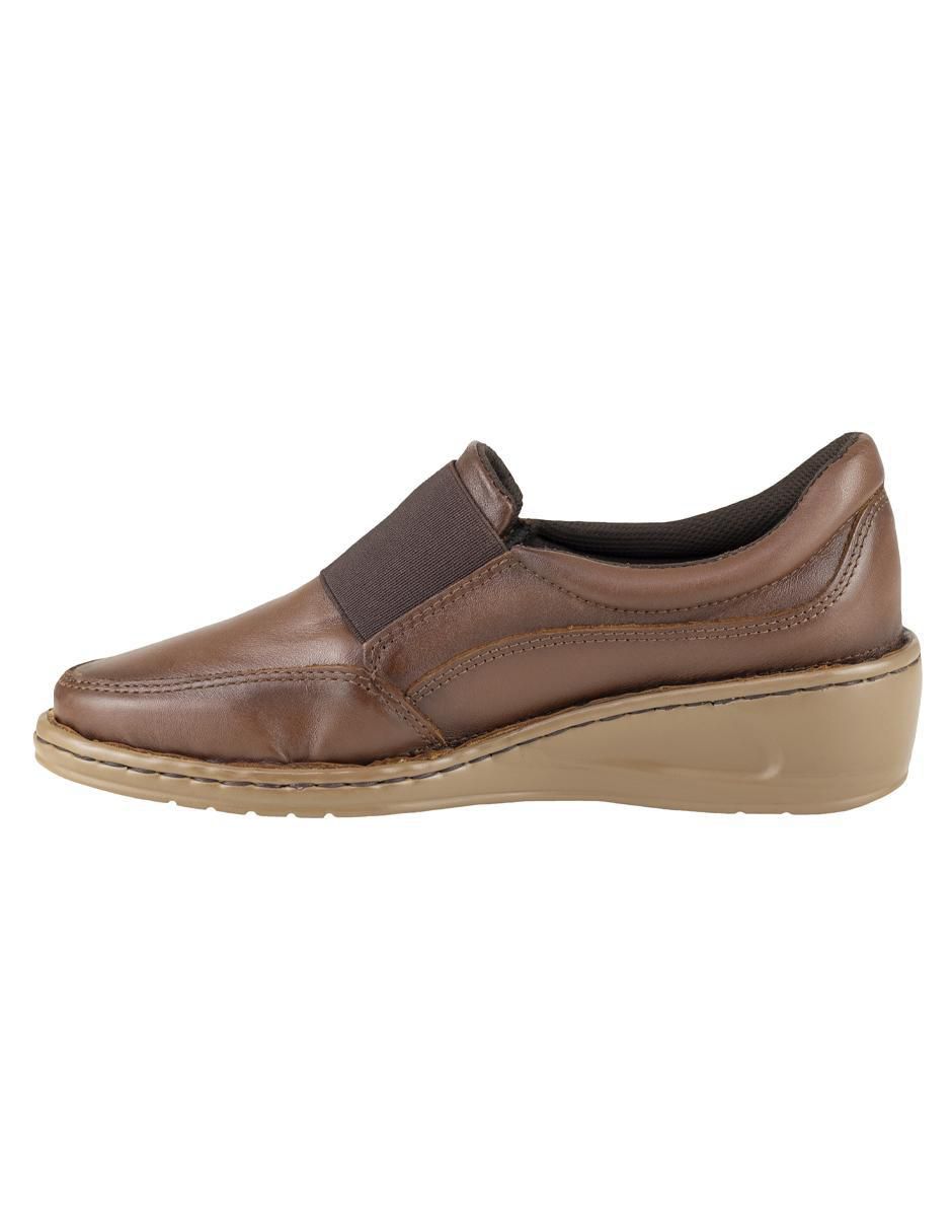 Zapato de plataforma lobo solo punta redonda