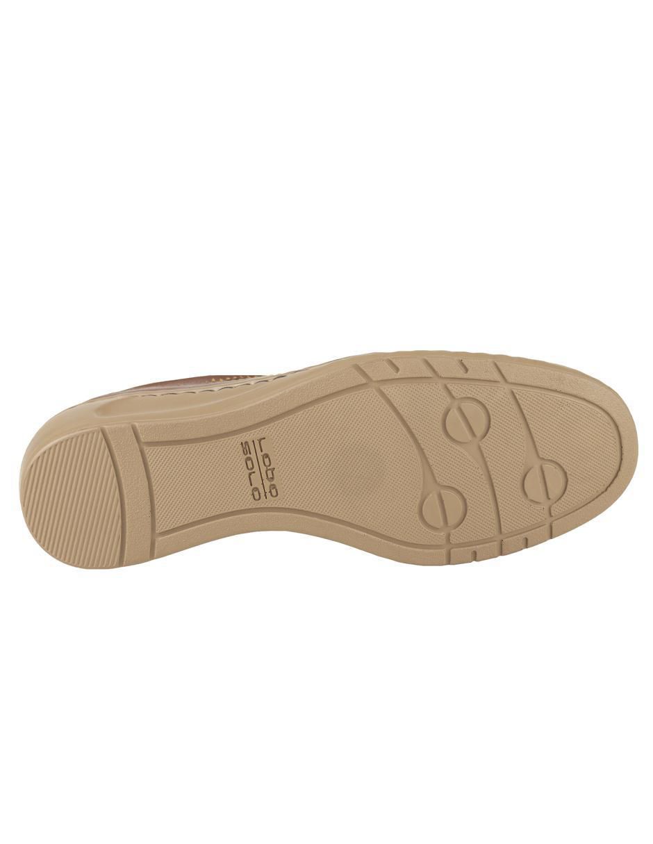 Zapato de plataforma lobo solo punta redonda