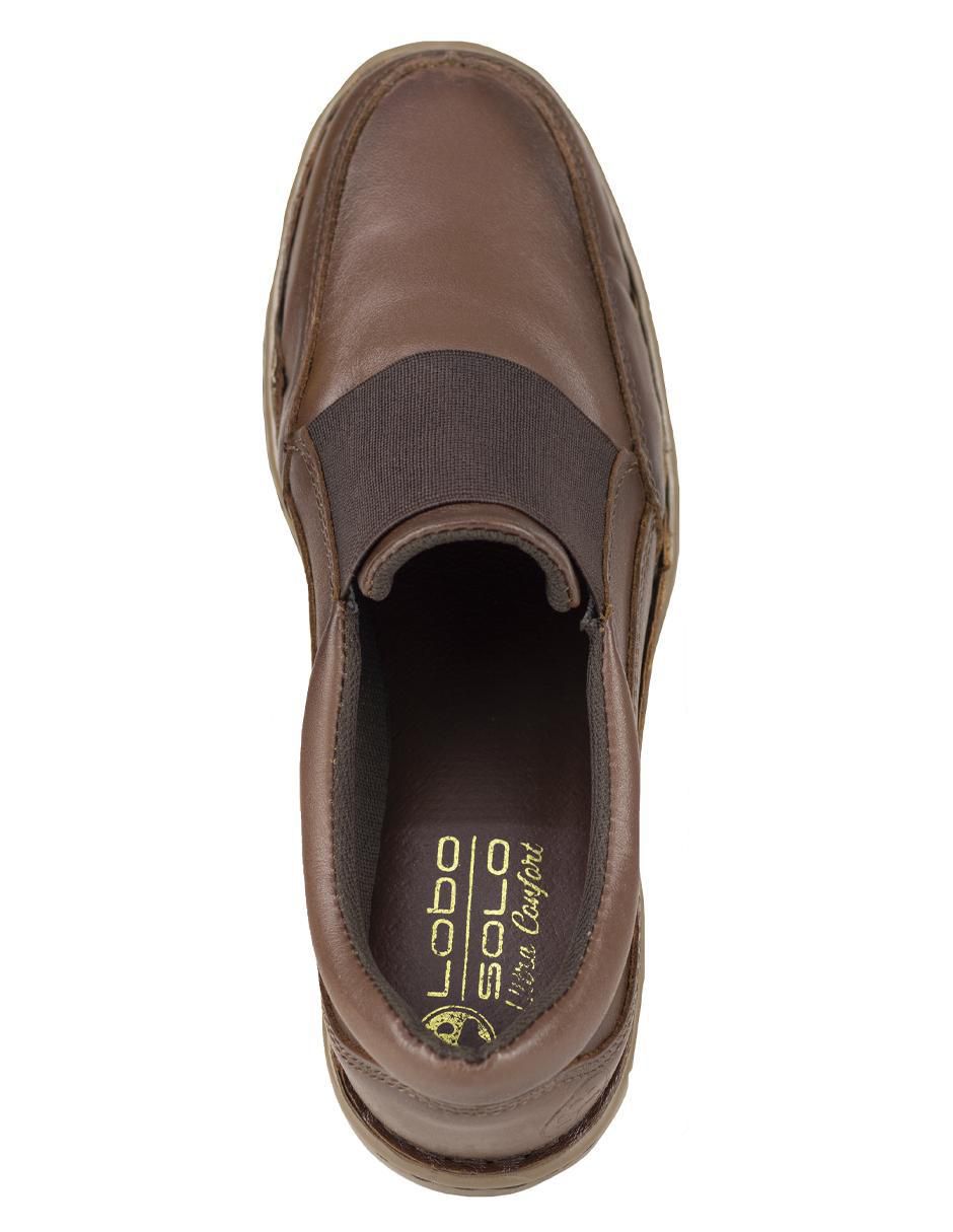 Zapato de plataforma lobo solo punta redonda