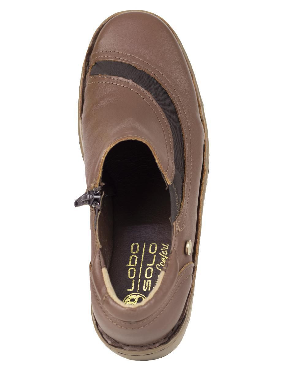 Zapato de plataforma lobo solo punta medio puntal
