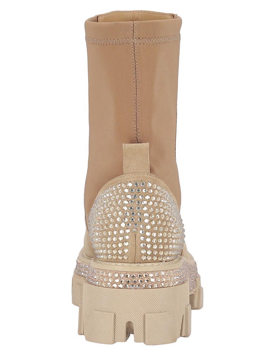 Bota arriba del tobillo de piel para mujer 2