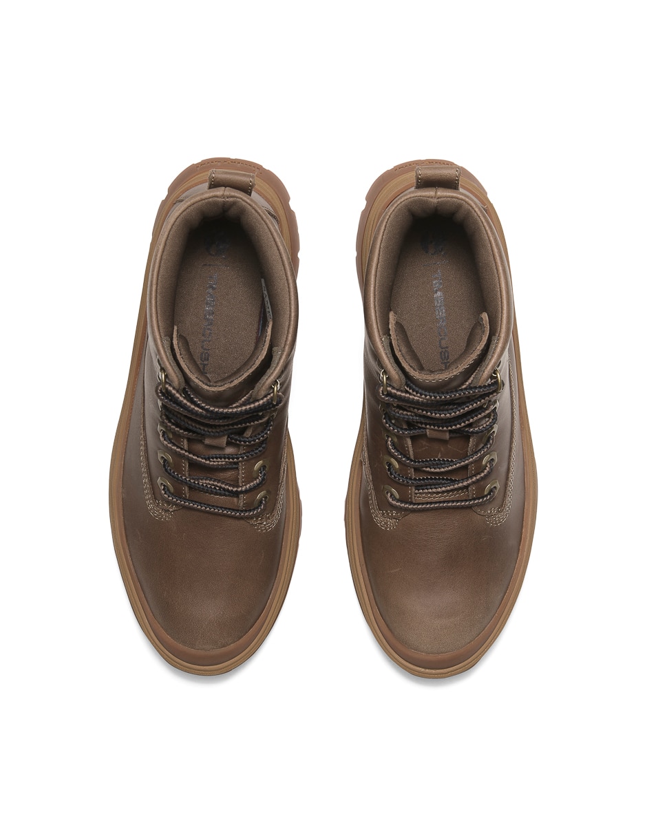 Bota arriba del tobillo de piel para mujer 2