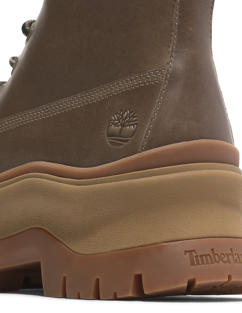 Bota arriba del tobillo de piel para mujer 7