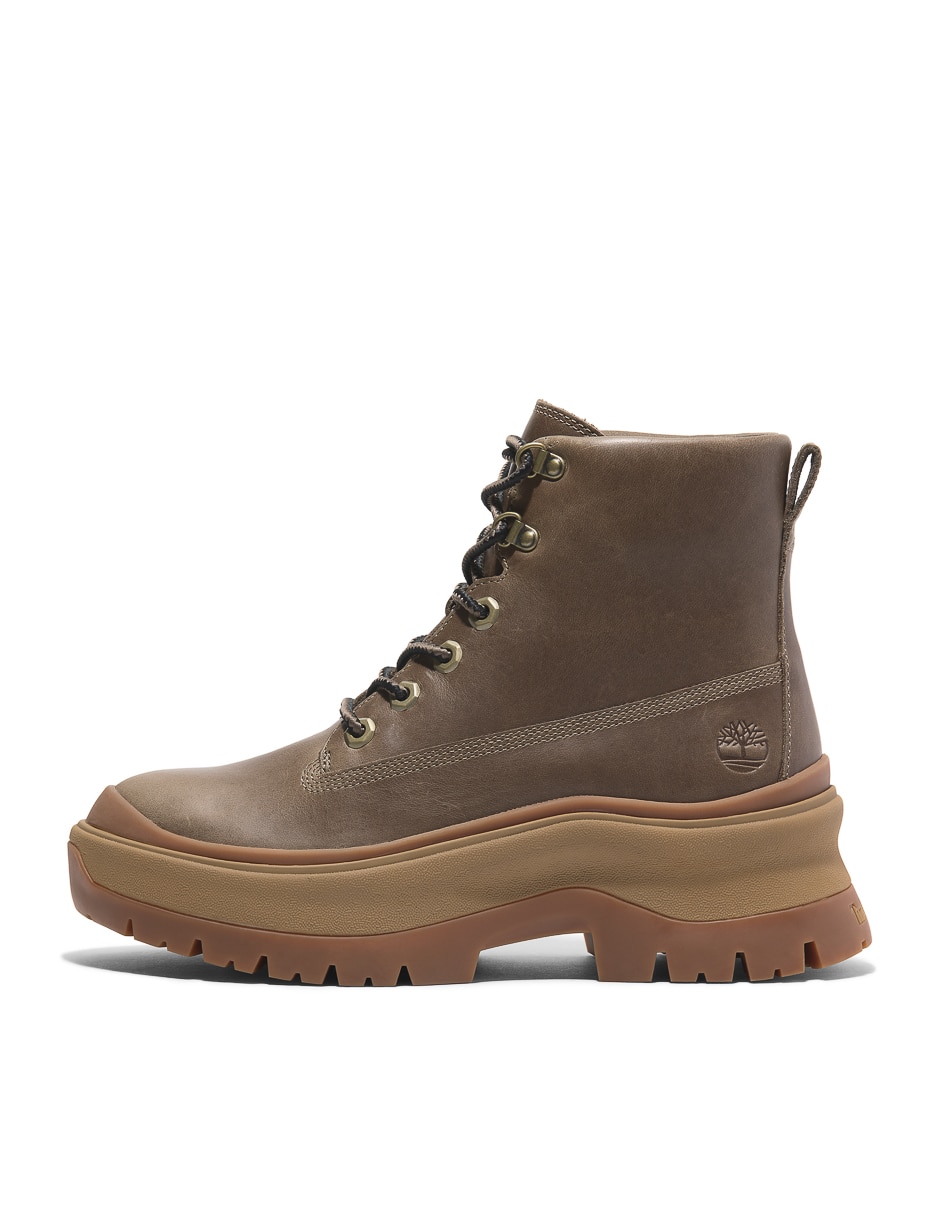 Bota arriba del tobillo de piel para mujer 8