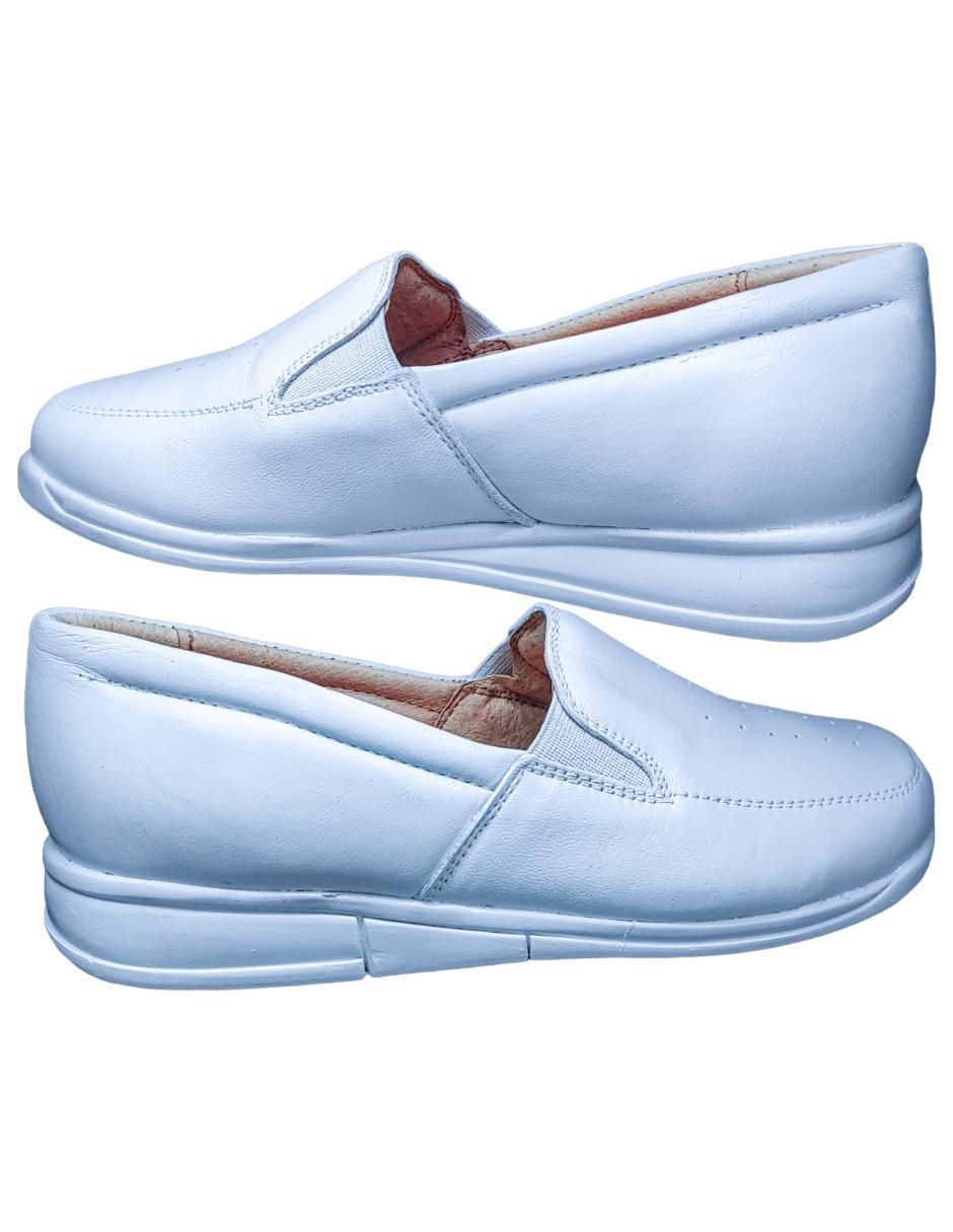 Mocasín de piel para mujer