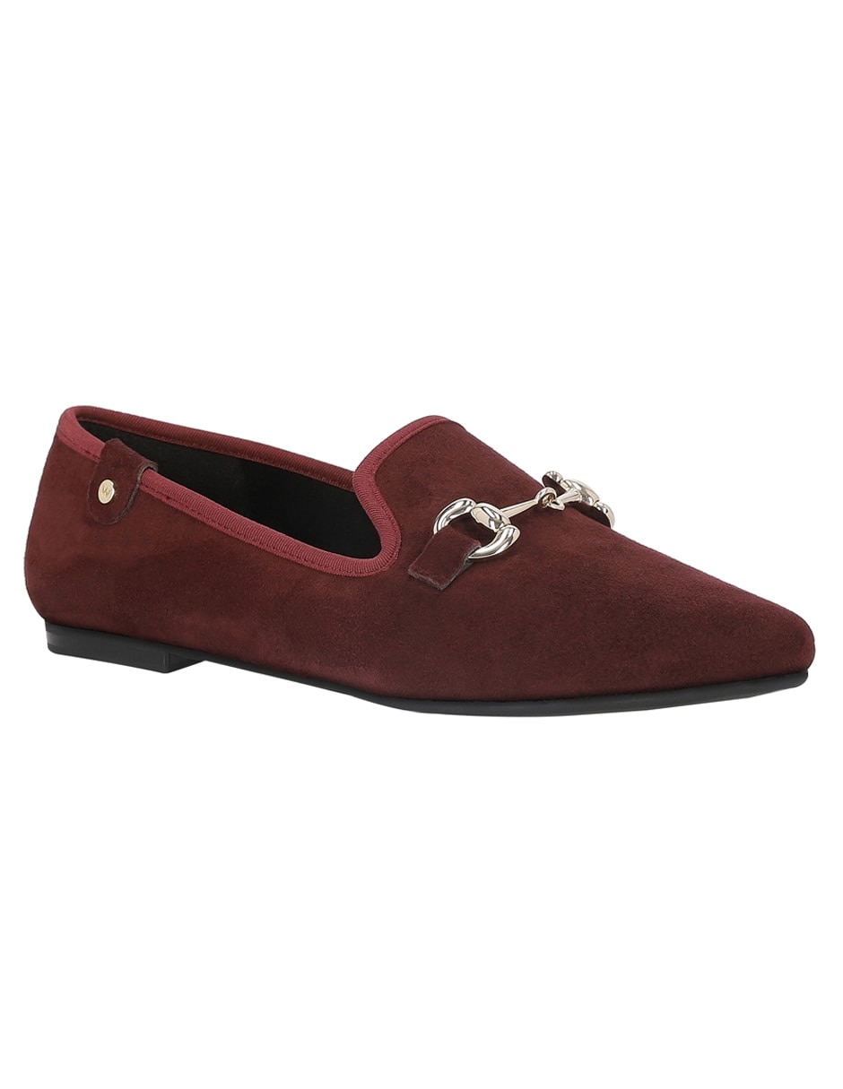 Mocasín de piel para mujer