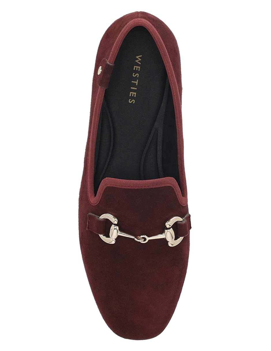 Mocasín de piel para mujer