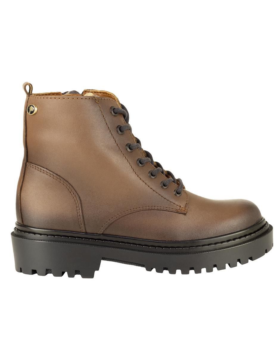 Bota arriba del tobillo de piel para mujer 2