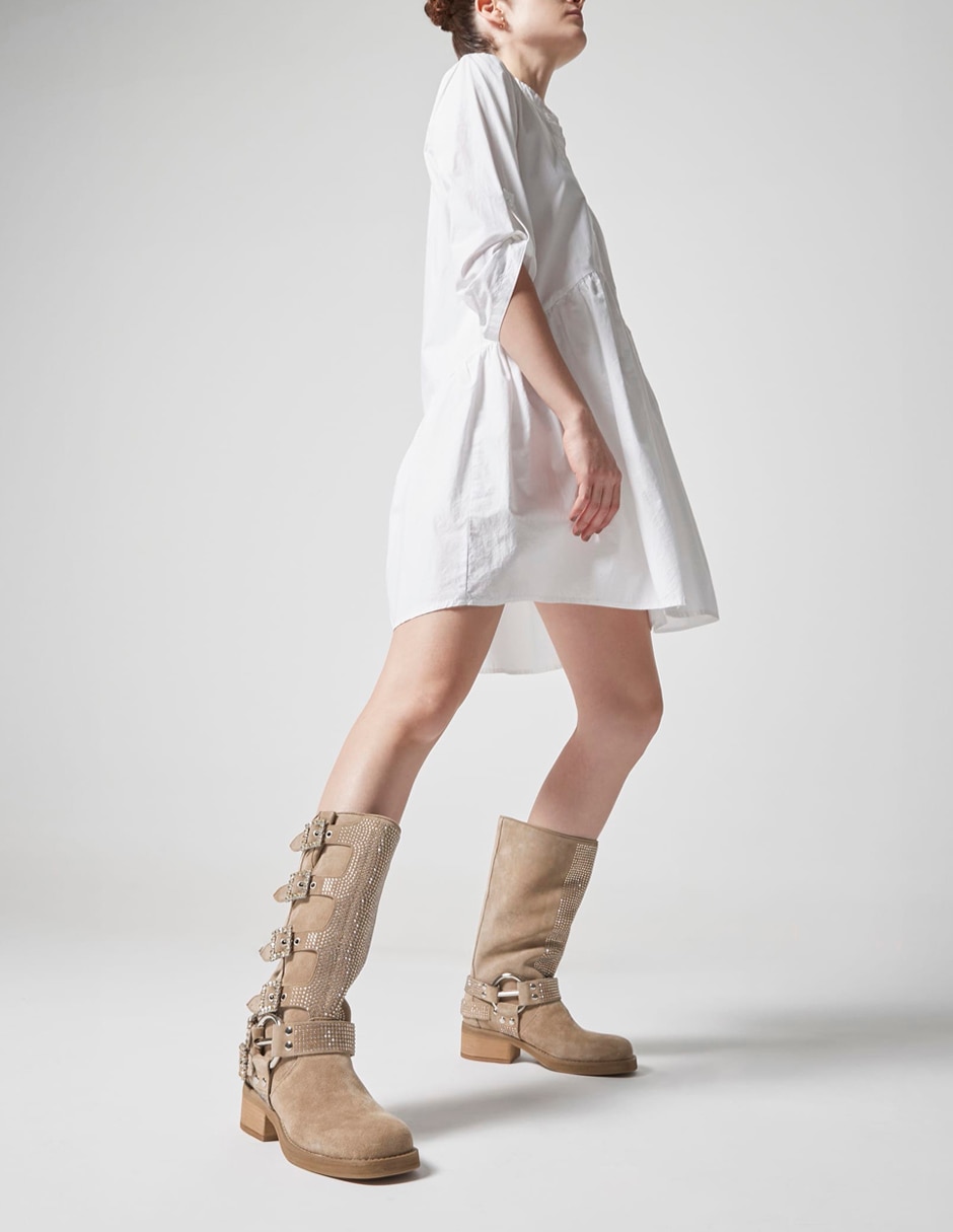 Bota abajo de la rodilla para mujer 8
