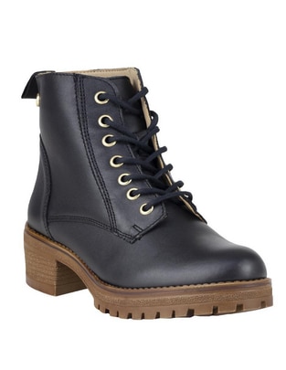 Bota arriba del tobillo de piel para mujer Bota arriba del tobillo de piel para mujer
